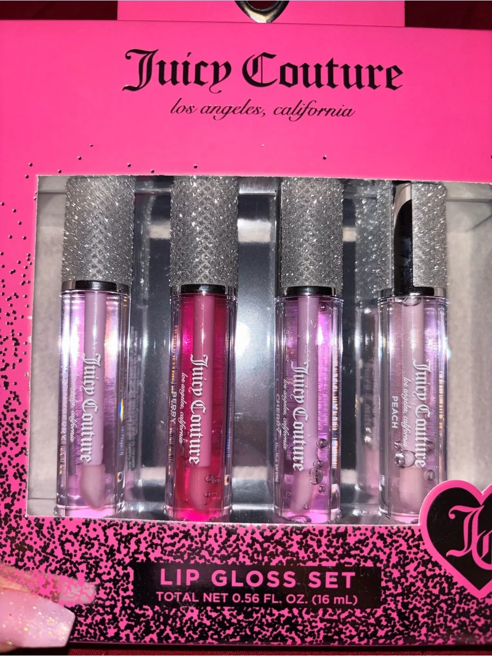 Juicy Couture Lip Gloss Set in Pink and Plum Sheens